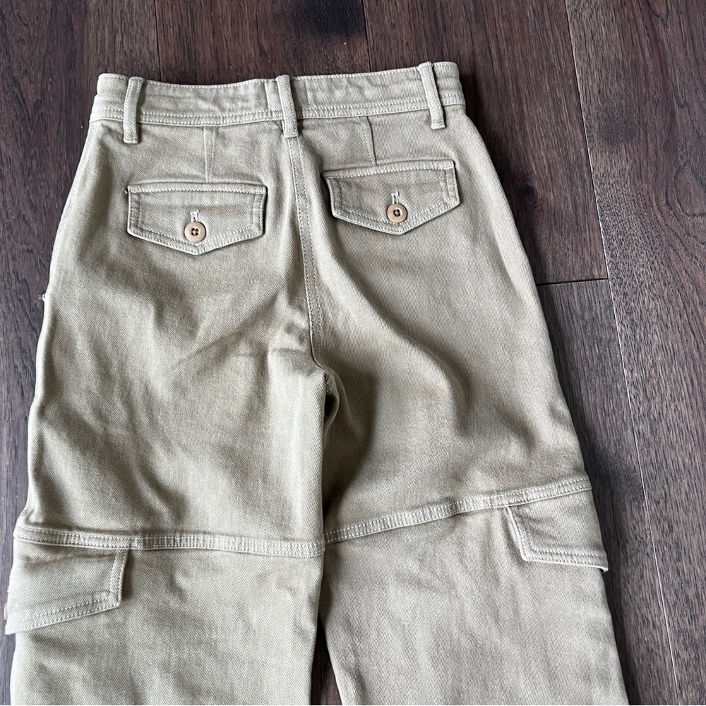 Aritzia Wilfred Free high waisted cargo pants, tan size 00 - Picture 12 of 15